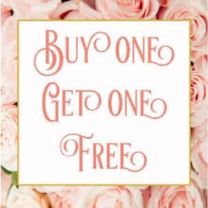 Buy One Get One Free Sign